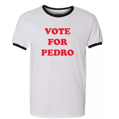 Vote For Pedro T Shirt Heck Yes Flippin Napoleon Dynamite Movie DVD Blu Ray Tee • £18.30