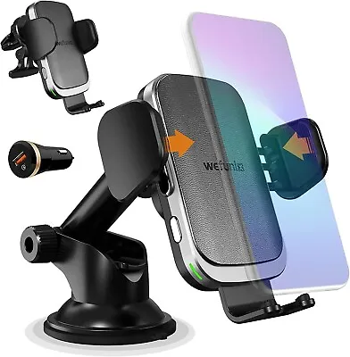 15W Auto Wireless Car Charger Phone Holder • $12