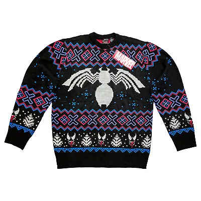 Marvel Venom Symbol Offcially Licesned Adult Holiday Ugly Christmas Sweater • $39.95