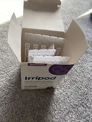 13x  Irripod Sterile Saline Solution Pods 20ml Eye Wash Topical Medical Cleaning • £5