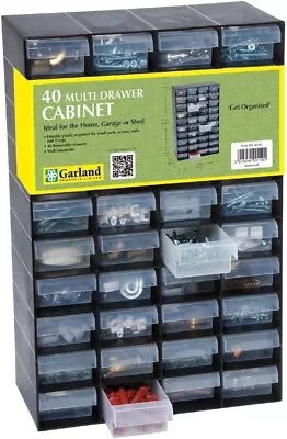 Plastic Storage 40 Multi Drawer Cabinet Home Garage Shed Tool Tidy Gift Hinch • £18.98