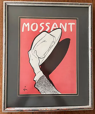 Original Vintage Poster By Mossant (Hats) 1951 René Gruau • $600