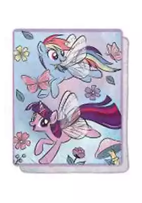 My Little Pony Floral Flight Silk Touch Sherpa Throw • $24.98