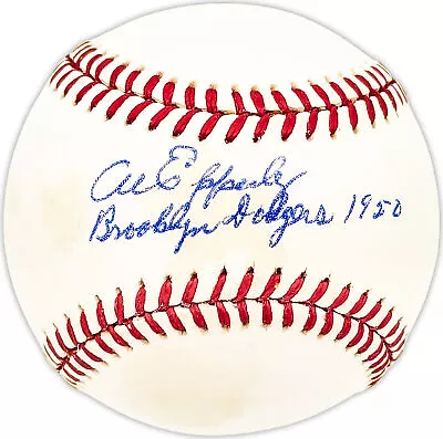 Al Epperly Autographed NL Baseball Brooklyn Dodgers  1950  Beckett QR #BM25818 • $79