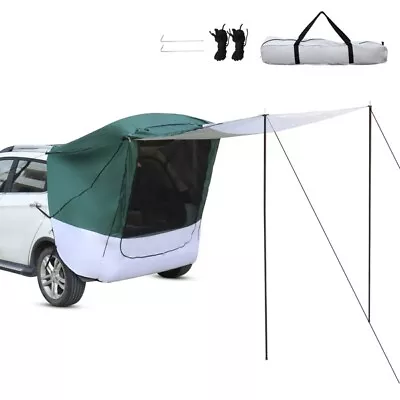 140*180*167cm Silver Tape Hardcore SUV Rear Tent Camping Tent Military Green Plu • $68.28