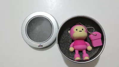 Cute Monkey USB Flash Memory Drive 4GB Thumb Drive - Pink • $19