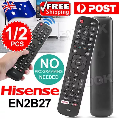 For HISENSE TV Remote Control ORIGINAL EN2B27 OEM EN-2B27 RC3394402/01 3139 238 • $6.95