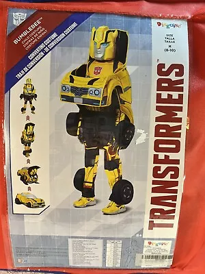 Transformers Bumblebee Converting Costume Child Sz 8-10 READ No Jumpsuit • $20.87