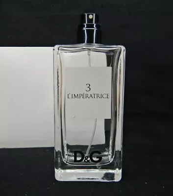 EMPTY PERFUME BOTTLE Dolce & Gabbana D&G # 3 L'Imperatrice 3.3oz - 100ml  • $14.95