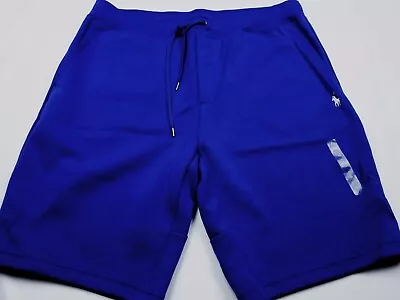 New! Polo Ralph Lauren Sweat Shorts -2xb Big 2xl- Navy Blue White Pony -knit • $38.99