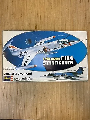 1977 REVELL F-104 STARFIGHTER Airplane Model Kit 1:48 Scale H-236 Open Box READ. • $16.99