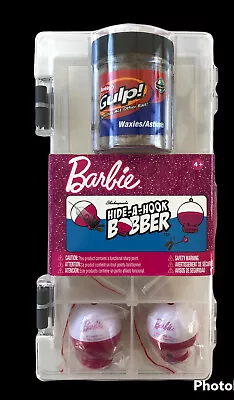 New! Shakespeare Barbie Hide-A-Hook Bobber Kit Lure & Tackle Case Kids Fishing • $8.50