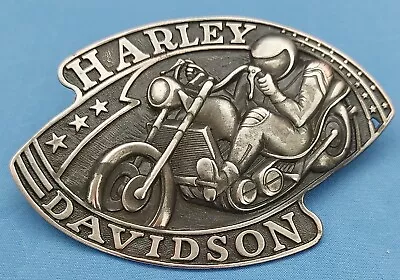 Harley Davidson Belt Buckle Uphill Racer? Or Evil Knievel? Vtg. 1970-1980's Rare • $79.99