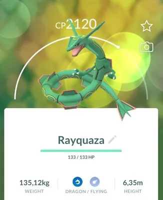 Pokemon Go 🐍 Rayquaza 🐍 30d Or Registered • $1.98