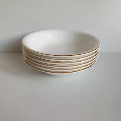 Mayfair Desert Bowls White Fine Bone China Gilded X 6 Vintage  • £12