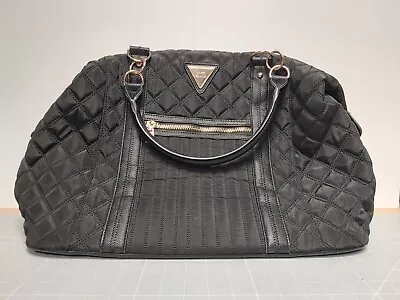£24.99 • Buy River Island BLACK QUILTED Gym Large Shoulder  HOLDALL WEEKEND BAG
