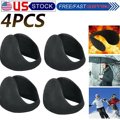 4 Ear Muffs Winter Ear Warmers Fleece Earwarmer Mens Womens Behind The Head Band • $7.45