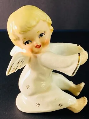 Vintage Christmas Winged Angel Cherub Candle Climber Hugger - 120723 • $24.99