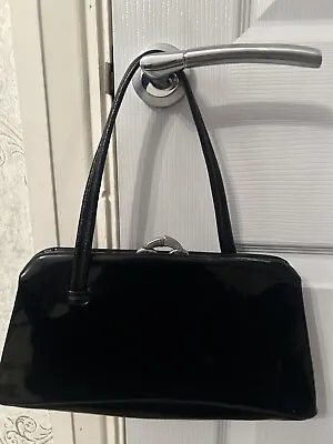Vintage  60’s Waldybag Ladies Black Leather Handbag. MR19702 • £8