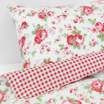 Cath Kidston Ikea Rosali Double Duvet Cover 2 Pillowcases • £28