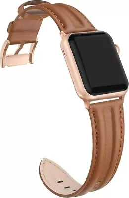 Genuine Leather Band Compatible With Apple Watch 38mm 40mm Replacement Strap • $10.26