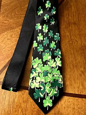 Happy St Patricks Day  Shamrocks Mens Irish On A New 100% Polyester Neck Tie! # • $12.99