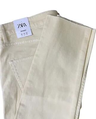 Brand New! Zara Mens Skinny Jeans - Yellow - Out Of Stock Color- Preppy Straight • $35