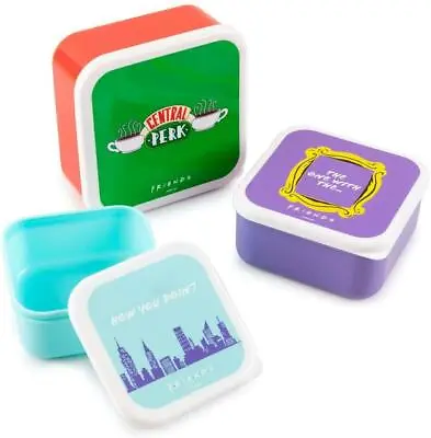 £17.99 • Buy Friends TV Series Sitcom Set Of 3 Lunch Box Snack Pots Work Office Home Picnic