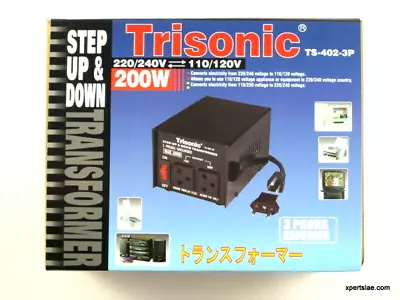 200 Watts New Step Up /down Voltage Converter Transformer 110v To 220v Adapter • $53.99