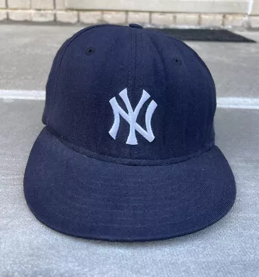 New Era Vintage 90s Yankees Fitted Hat Wool Mens Size 7 1/4 Made In Usa • $25