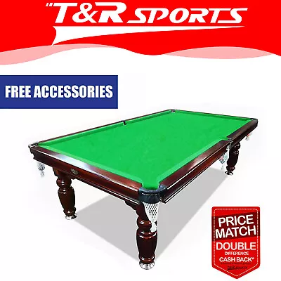 Mace 7ft Walnut Green Pool Snooker Billiards Table Slate With Accessaries. • $1199.99