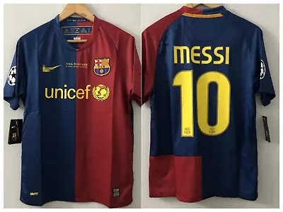 Lionel Messi Jersey #10 FC Barcelona Home Jersey 08/09 UCL Final Match • $58