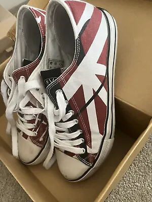 EVH Van Halen Low Sneakers Shoes 5150 Red White Black Mens 10.5 EVO26 Original • $547
