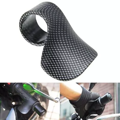 Improved Comfort Motorcycle Throttle Assist Wrist Rest Aid Grip Carbon • $10.68