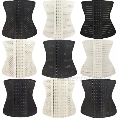 UK Elastic Waist Training Trainer Tummy Girdle Belt Sports Body Shaper Corset WS • £5.79