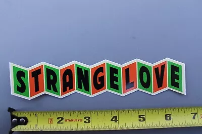 Strangelove Skateboards Red Green Circus Punk Rock OG Z75B Skateboarding STICKER • $15