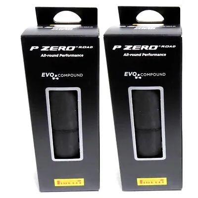 PAIR Of Pirelli P ZERO Road SmartEVO Tire 700x26c Folding Clincher Black 2-PACK • $176.50