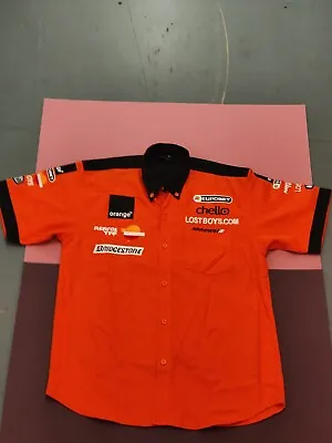 Vintage Orange Arrows Racing Team Formula 1 Pit Crew Shirt Men's Extra Large F1 • $99.46