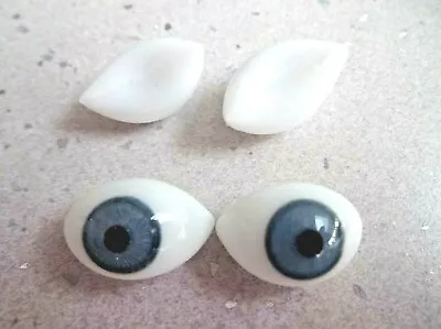 £11 • Buy BLUE HOLLOW OVAL GLASS DOLL EYES  IN A VARIETY OF SIZES Code CT600