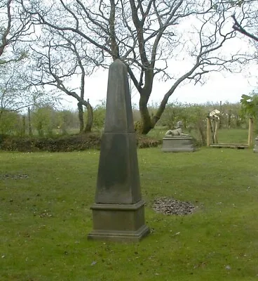Obelisk In Cast Stone  Antique Finish • £160