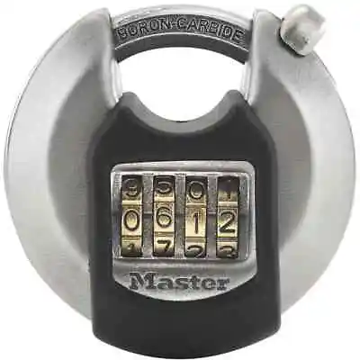 Master Lock Disk Lock Stainless Steel 70mm Security Lock Padlock Vi • £30.81
