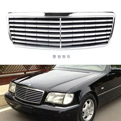 Chrome Front Bumper Grill Grille For Mercedes Benz W140 S-Class 1994-1998 • $129.95