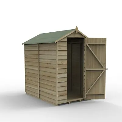 £343.99 • Buy  6 X 4 FT Wooden Garden Storage Shed Apex Roof Overlap No Windows Free Delivery