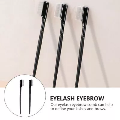 Brush Eyelashes Separator Eyelash Comb With Cover Brow Comb Eyelash Brush • $14.12