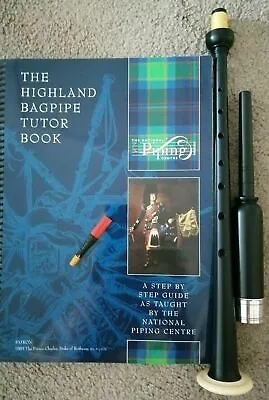 Bagpipe Starter Package McCallum Pipe Size Practice Chanter NPC Tutor Book Reed • $201.86