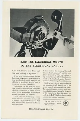 Bell Telephone Equipment Subjected To Many Tests Bell Laboratories Vintage Ad • $8.50
