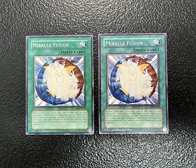 Yu-Gi-Oh! Miracle Fusion CRV-EN039 Rare Unlimited X2 LP X1 & MP X1 Set Of Two • $4.99