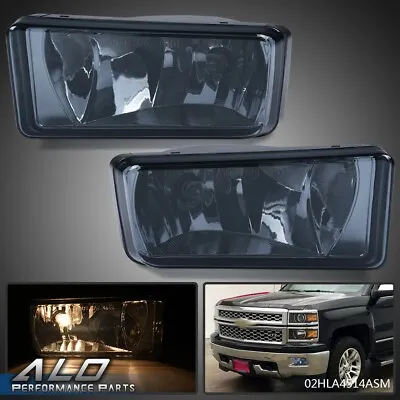 Smoke Lens Fog Lights Fit For 2007-2013 Chevy Silverado Tahoe Avalanche Suburban • $20.57