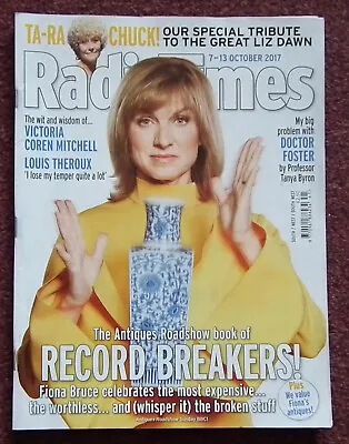 £2.05 • Buy RADIO TIMES MAGAZINE 7th - 13th October 2017 - Fiona Bruce & Antiques Road Show