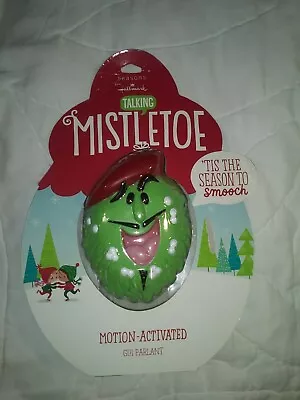 Hallmark Talking Mistletoe Motion Activated Funny Sayings French Accent NIB • $44.99